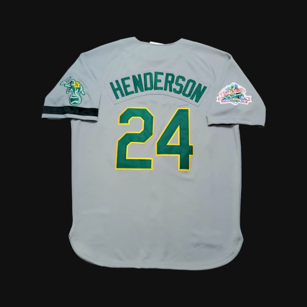 Rickey Henderson Jersey Oakland A's 1989 World Series Battle Of Bay Patch New🎁